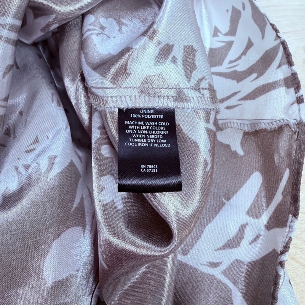 Jessica Howard Metallic Floral Fit Flare Cocktail Dress Women's 18 Taupe - Picture 7 of 7